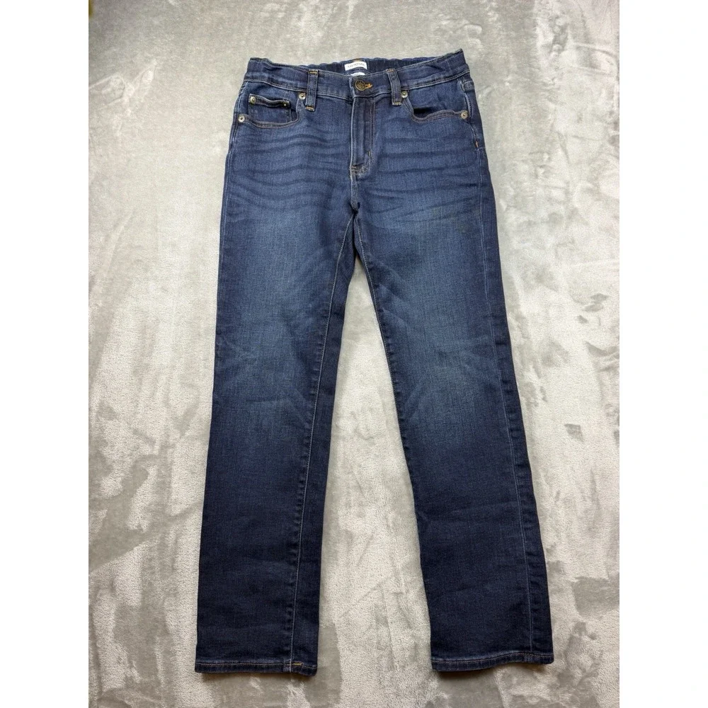 J. Crew Crewcuts Boys Size 10 Slim Fit Flex Jeans Blue Dark Wash